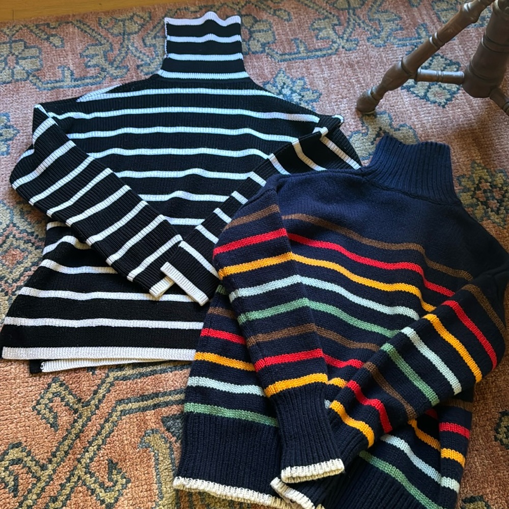 Pair of La Ligne sweaters Small and XS